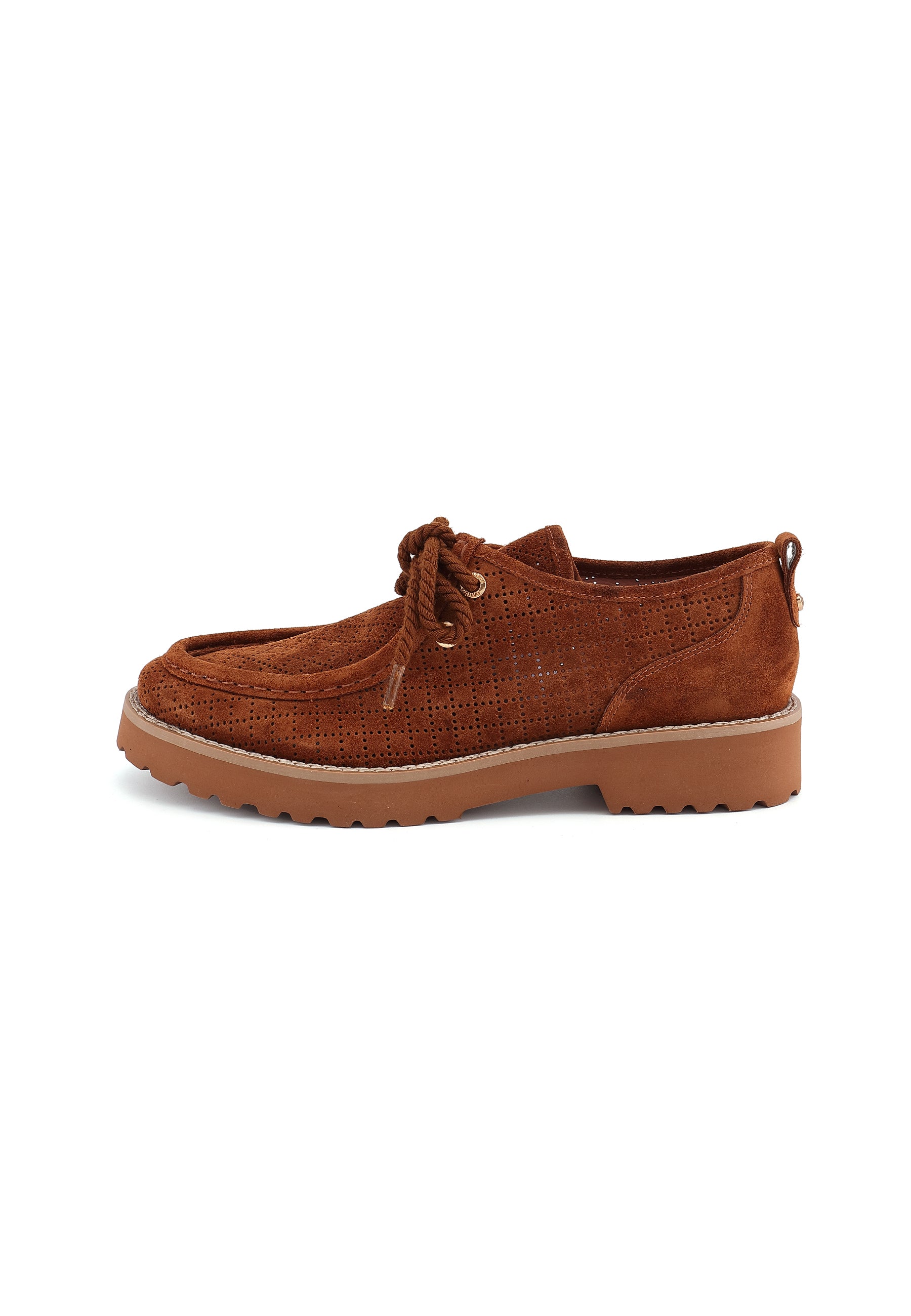 ALPINA - Derbies en Cuir Marron/Cognac