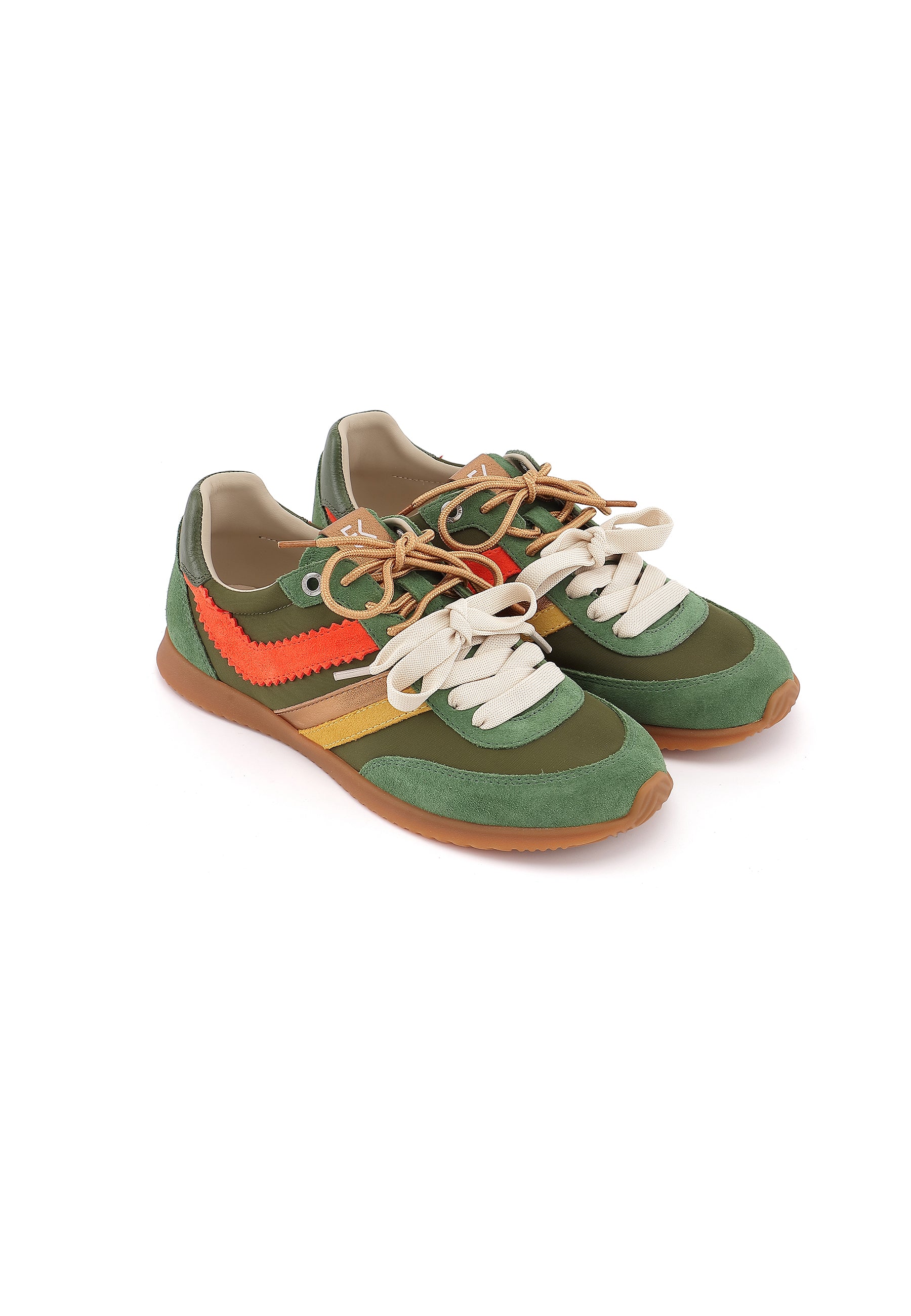 ARRIETTY - Sneakers Rétro-Chic Vert/Kaki