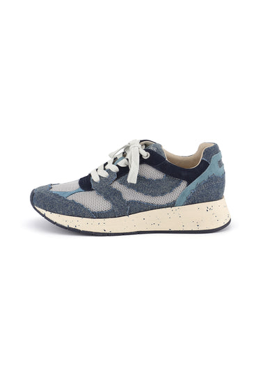 ASTRA - Baskets Urbaines à Plateforme Bleu/Jean