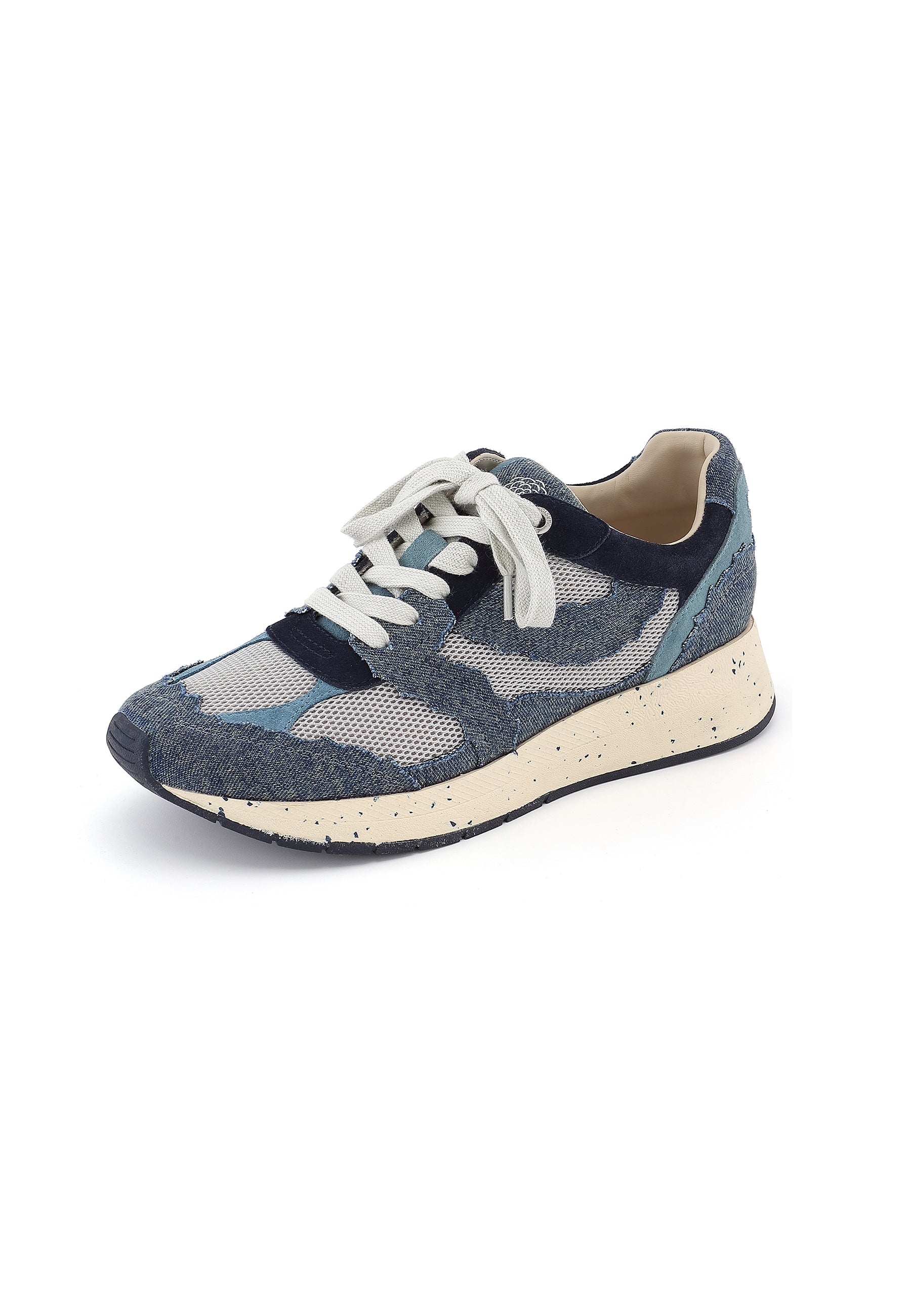 ASTRA - Baskets Urbaines à Plateforme Bleu/Jean