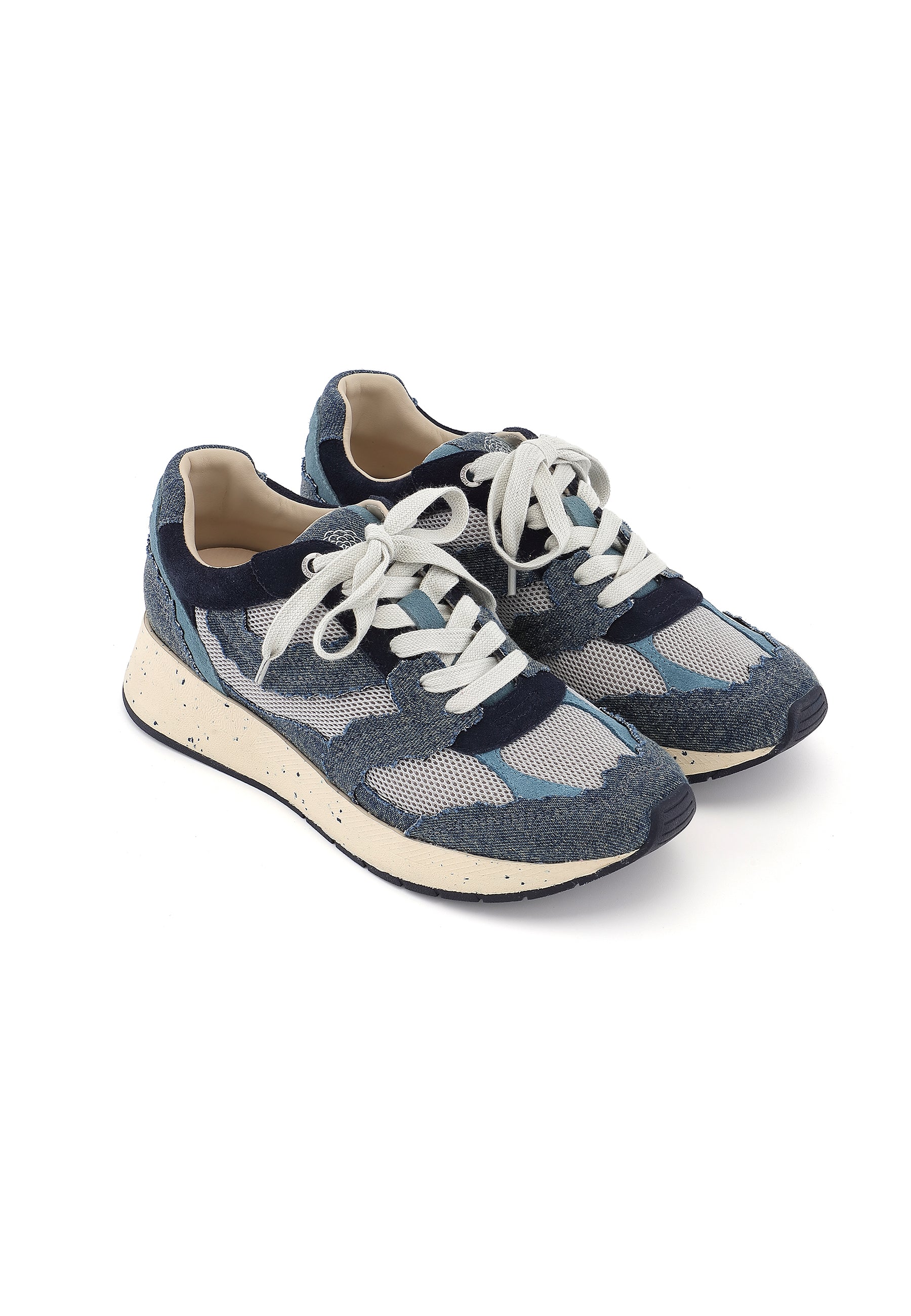 ASTRA - Baskets Urbaines à Plateforme Bleu/Jean