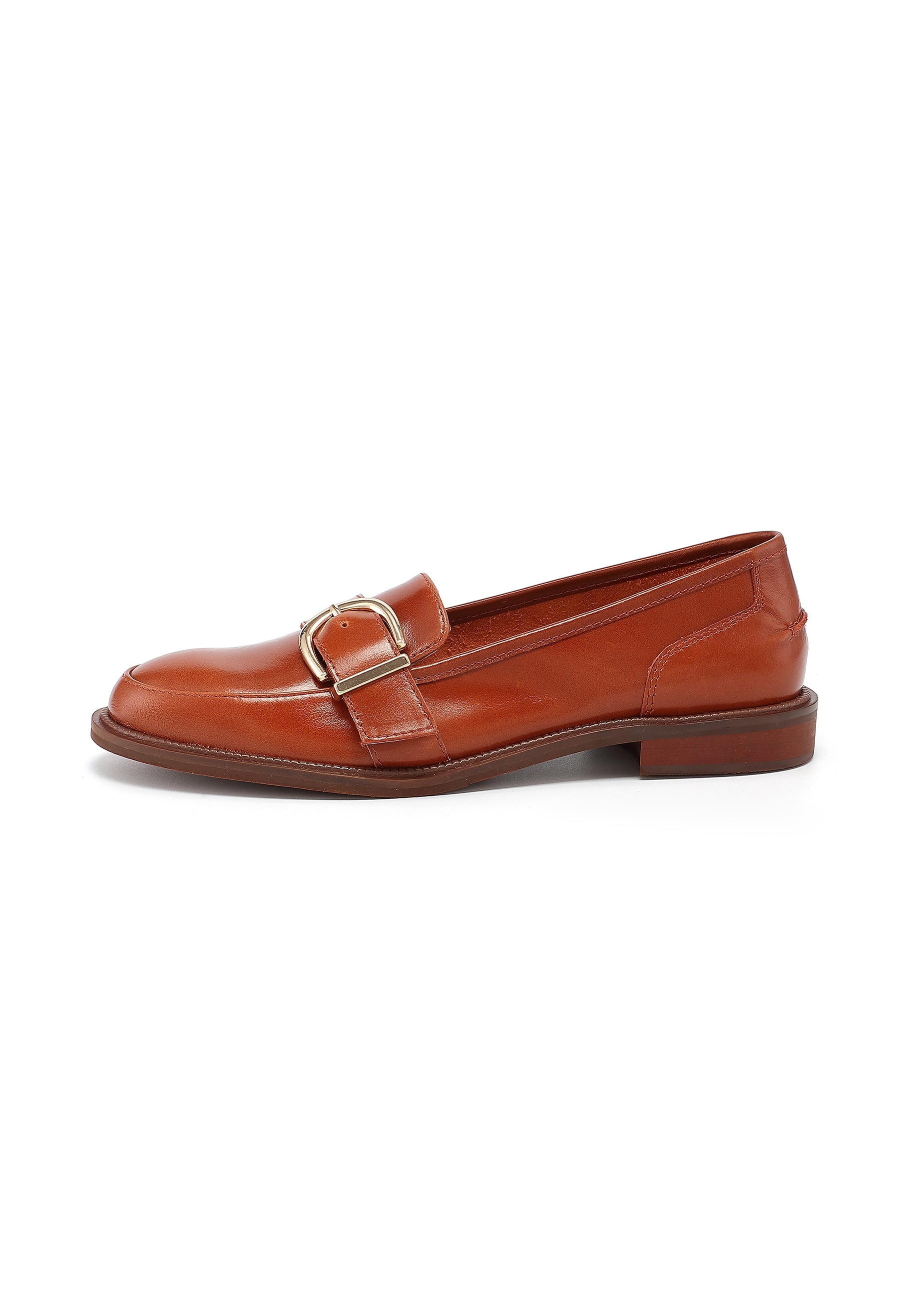 CASSIDY - Mocassin en cuir Marron