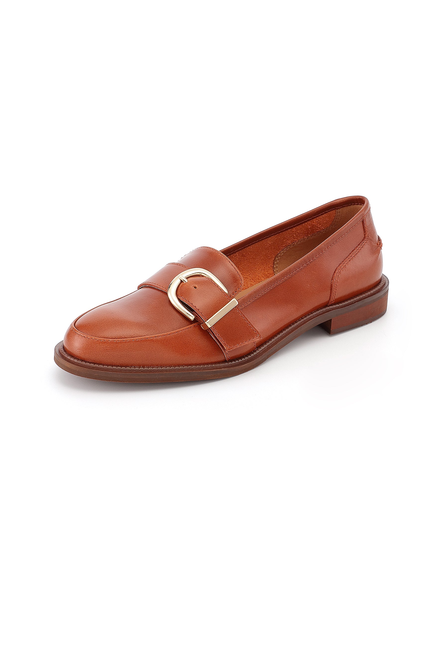 CASSIDY - Mocassin en cuir Marron