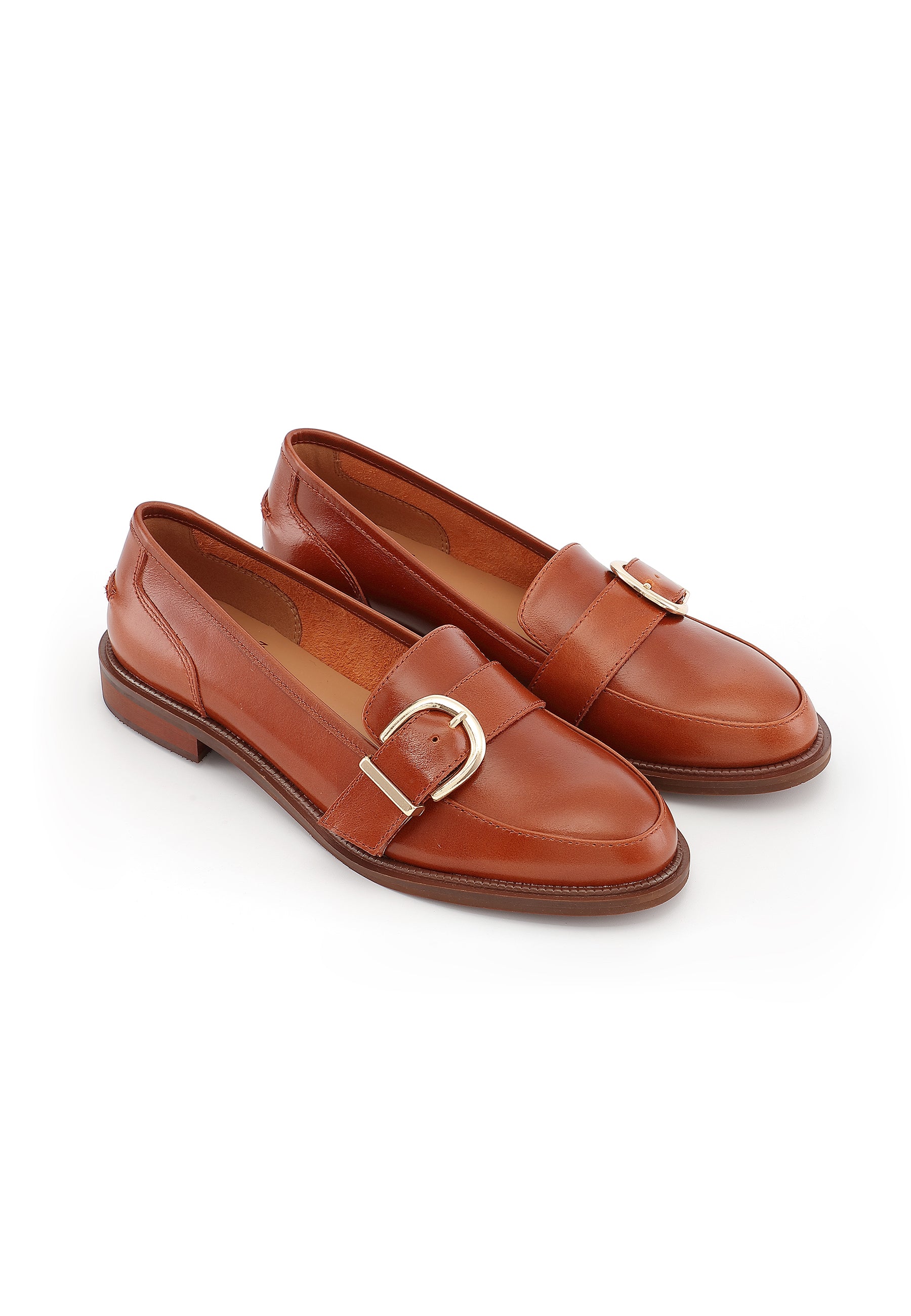 CASSIDY - Mocassin en cuir Marron
