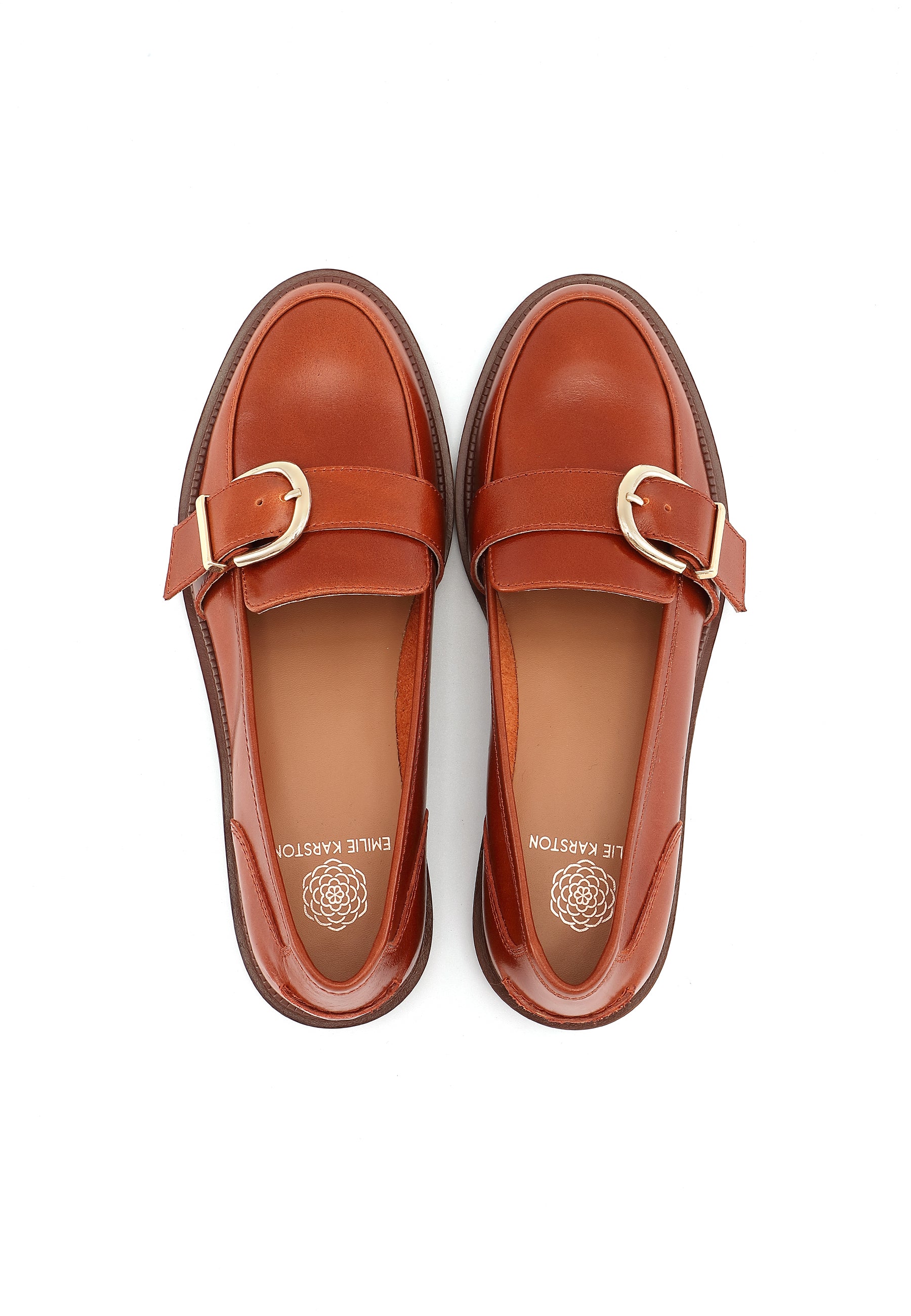 CASSIDY - Mocassin en cuir Marron