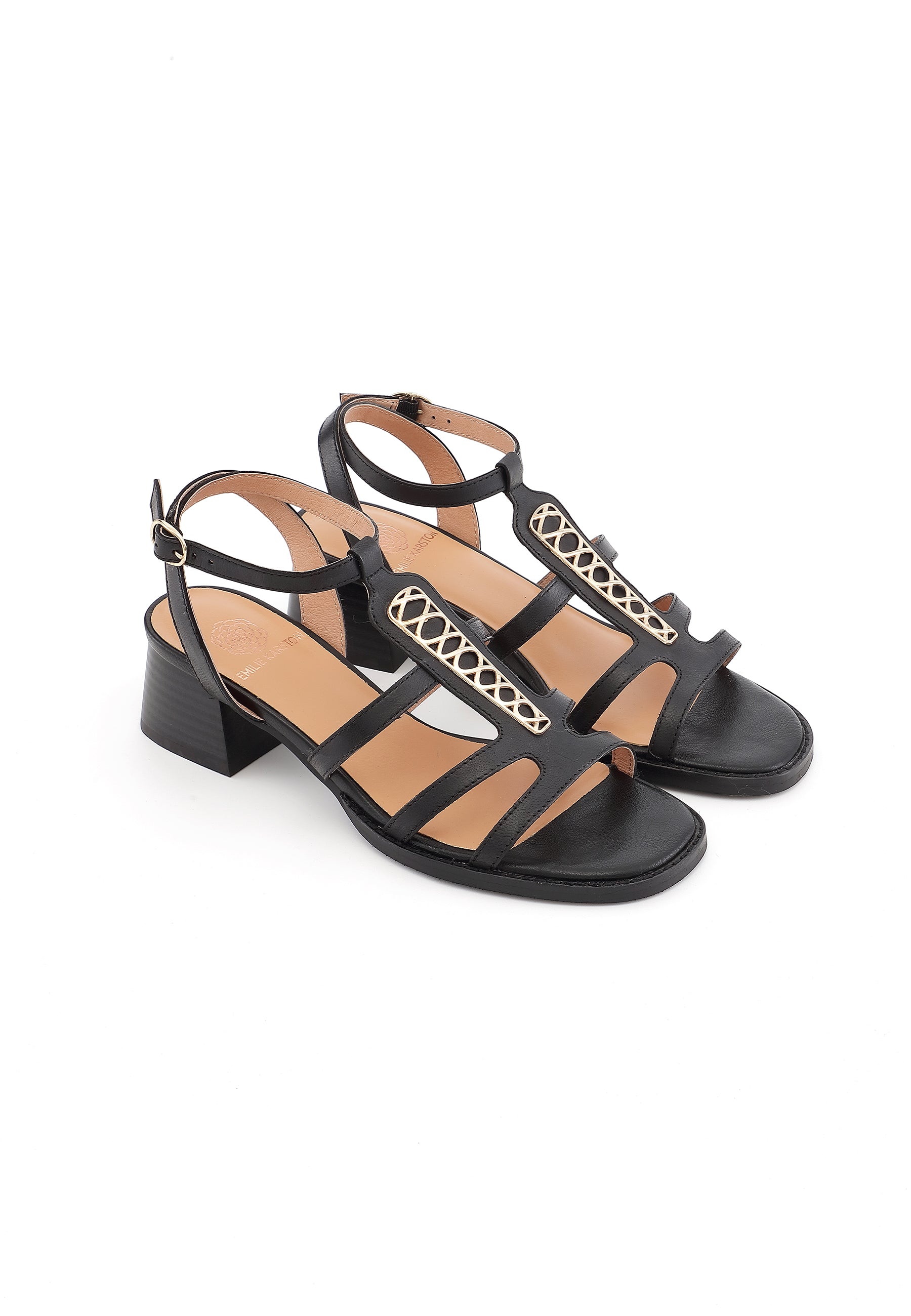 CATALINA - Sandales à talons élégantes Noir