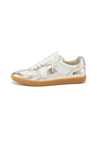 CHERRY - Baskets en cuir Argent