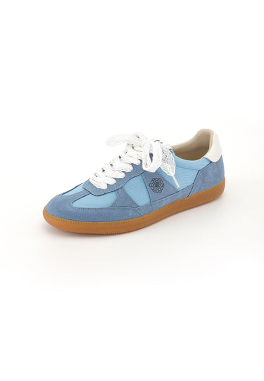 CHERRY - Baskets en cuir Bleu/Jean