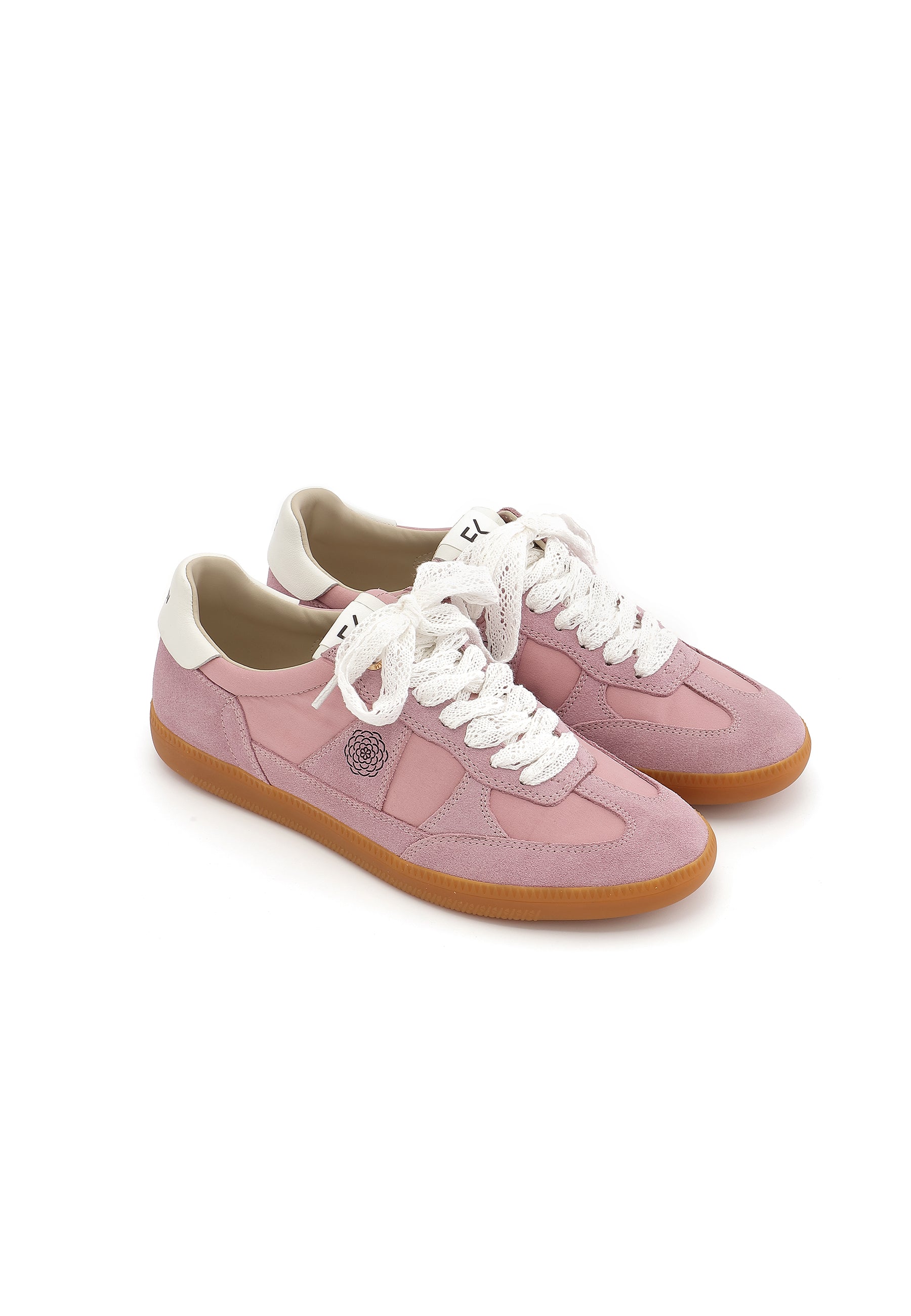 CHERRY - Baskets en cuir Rose/Parme