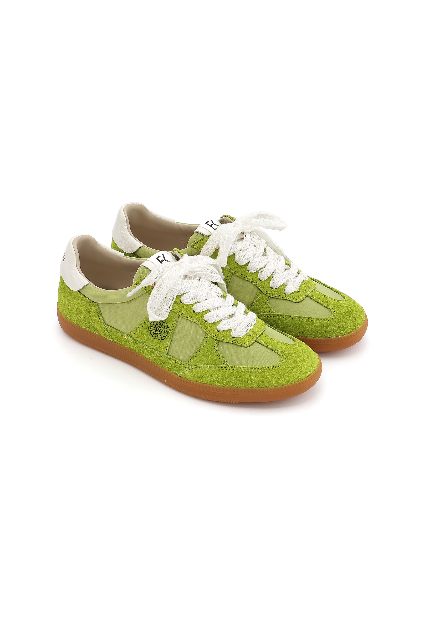 CHERRY - Baskets en cuir Vert/Pistache