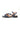 CLEMENCE - Sandale Bijou Talon Plat en Cuir Marine