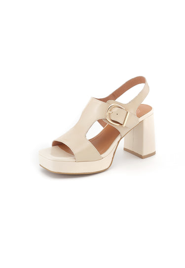 COURTNEY - Sandales à talons Crème