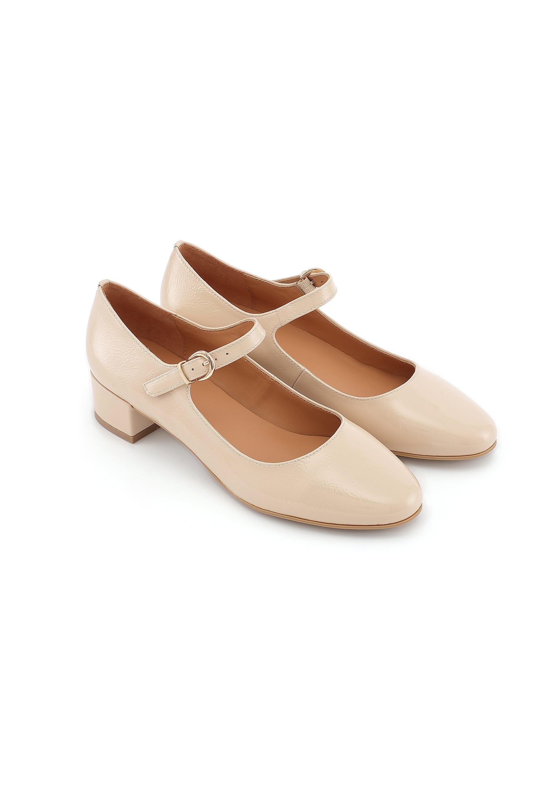 DORIE - Escarpins en Cuir Beige