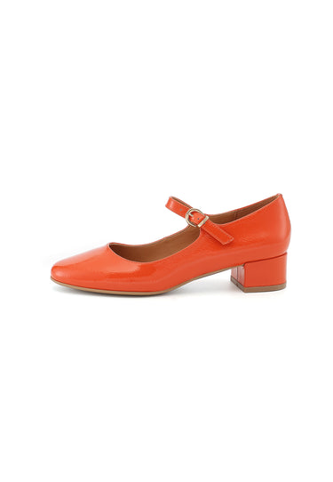 DORIE - Escarpins en Cuir Orange