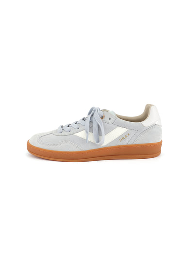 ELVA - Basket en cuir Bleu ciel
