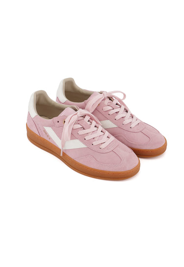 ELVA - Basket en cuir Rose