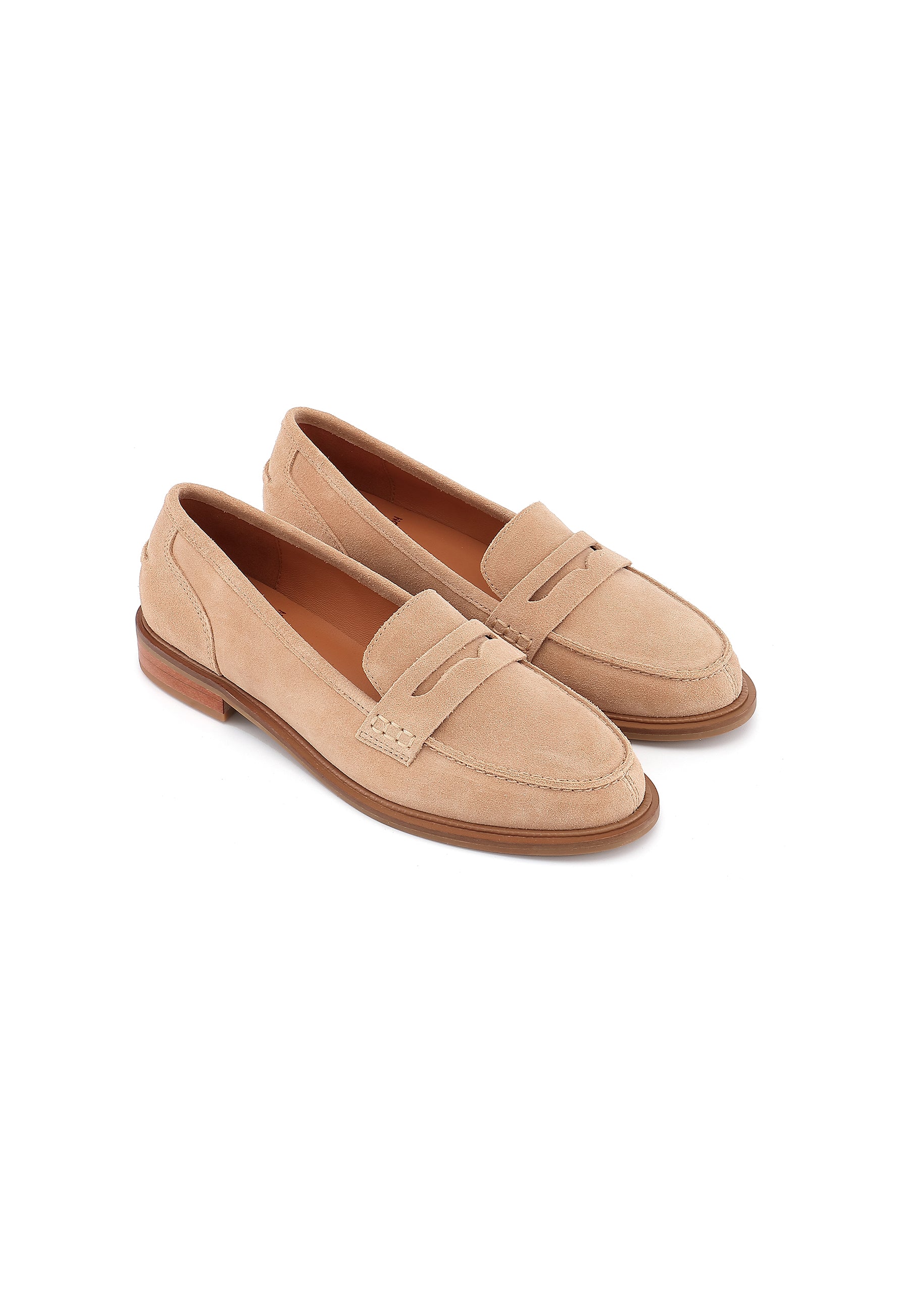IXIA - Mocassins en cuir Beige