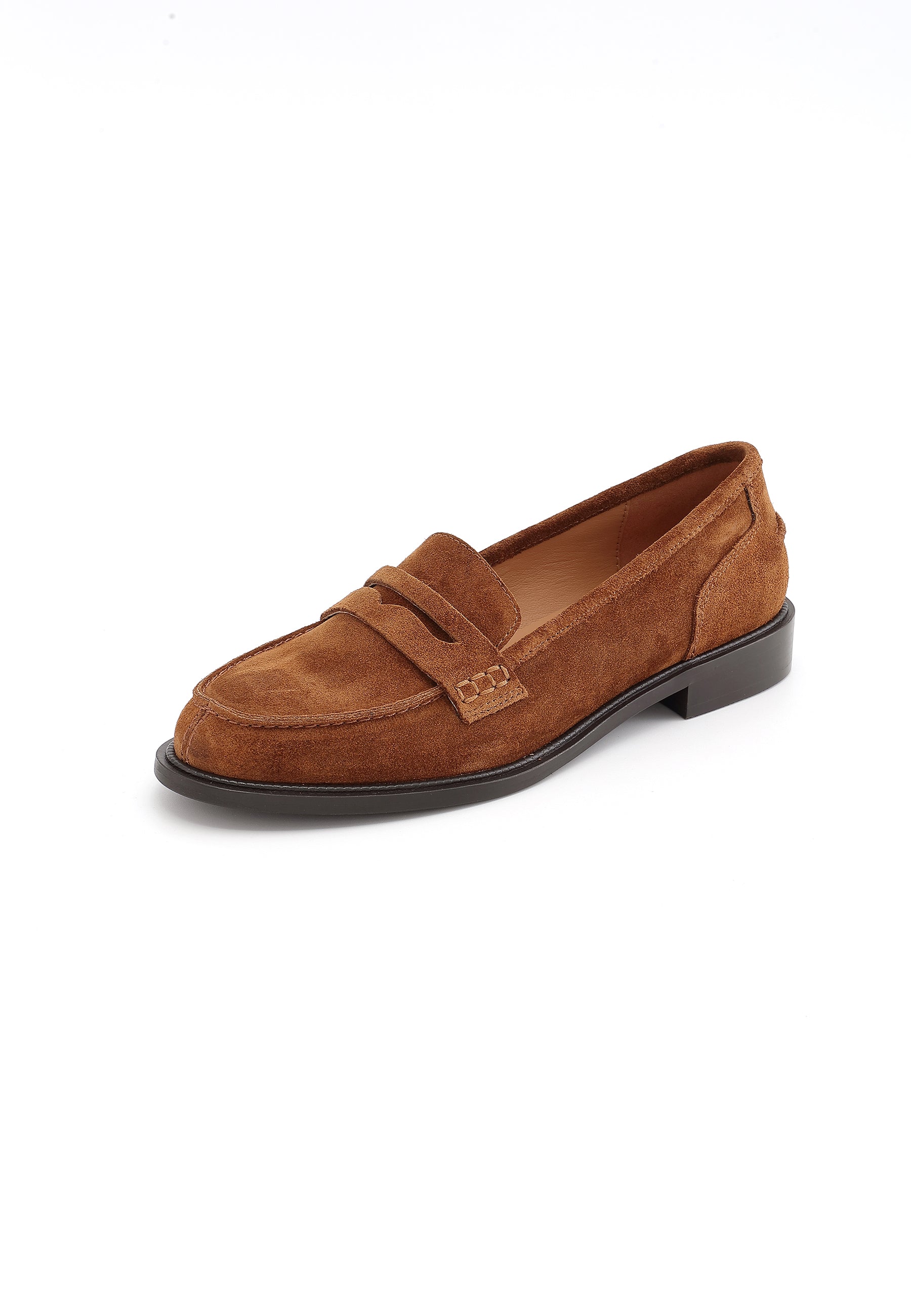 IXIA - Mocassins en cuir Marron/Cognac