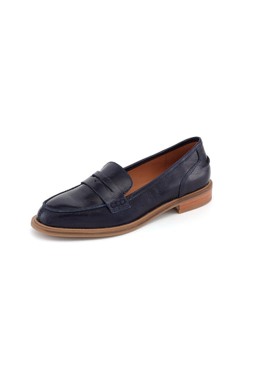IXIA - Mocassins en cuir Marine