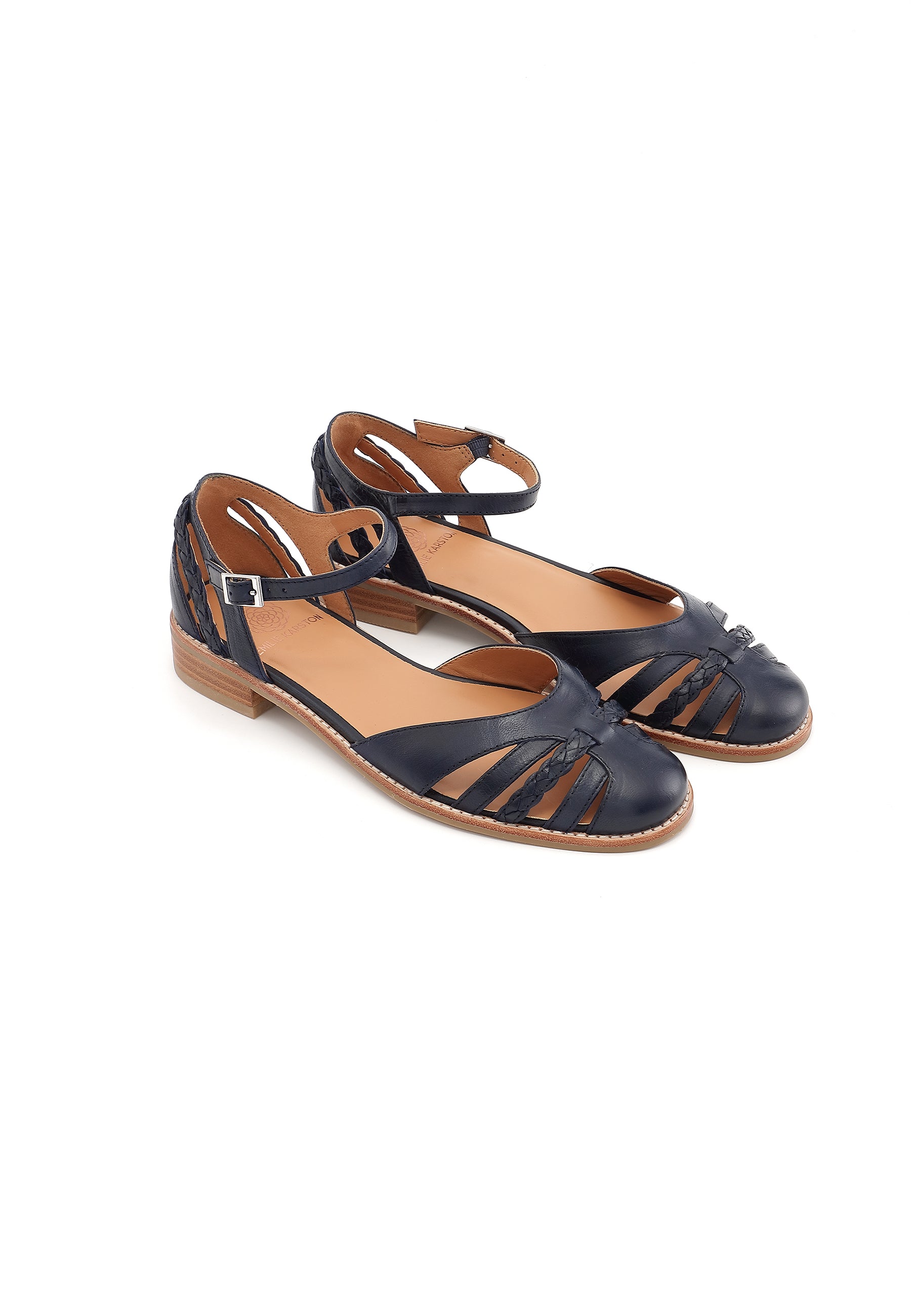 JINETTE - Sandales en cuir Marine