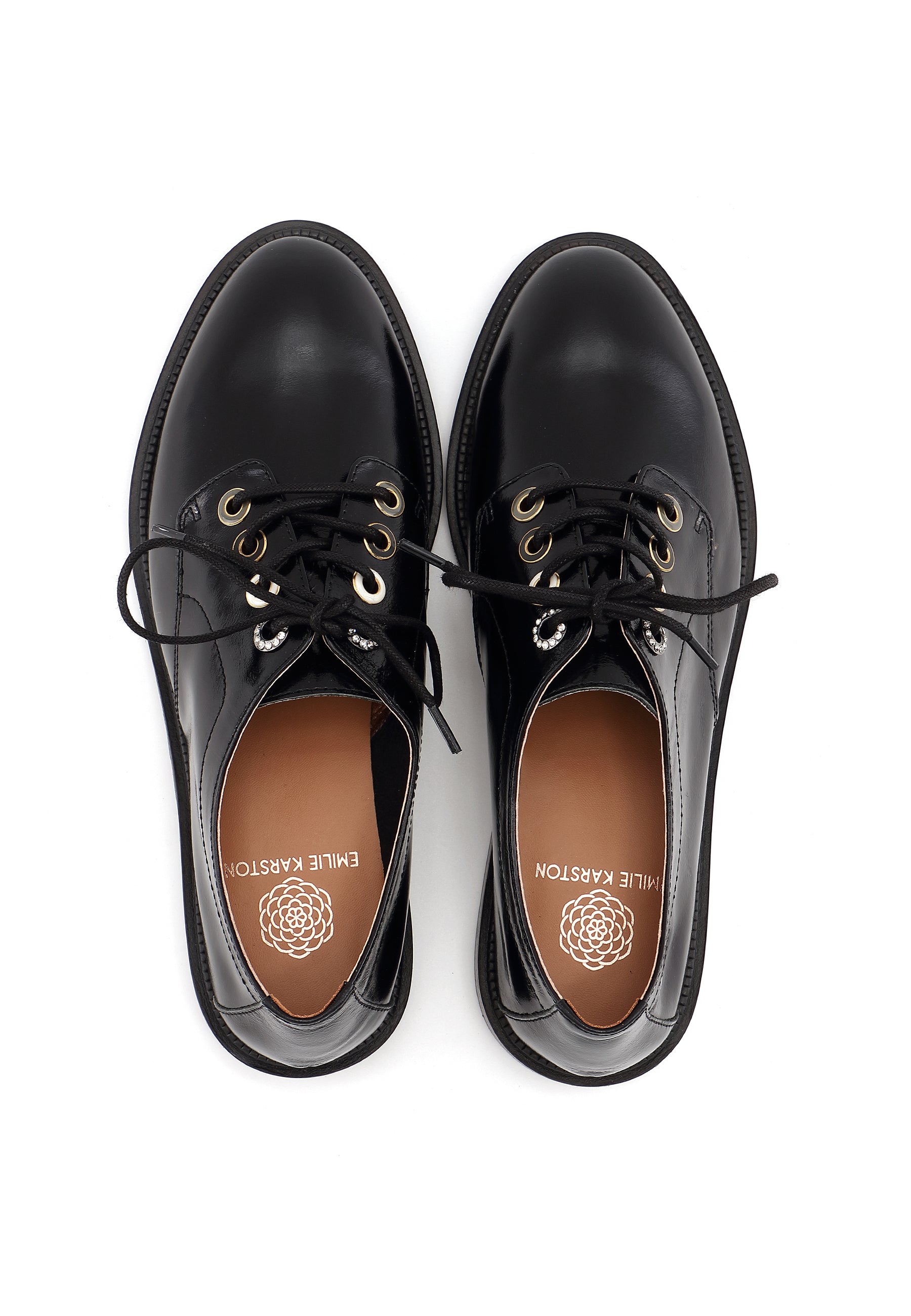 JULIANNE - Derbies Vernis Noir