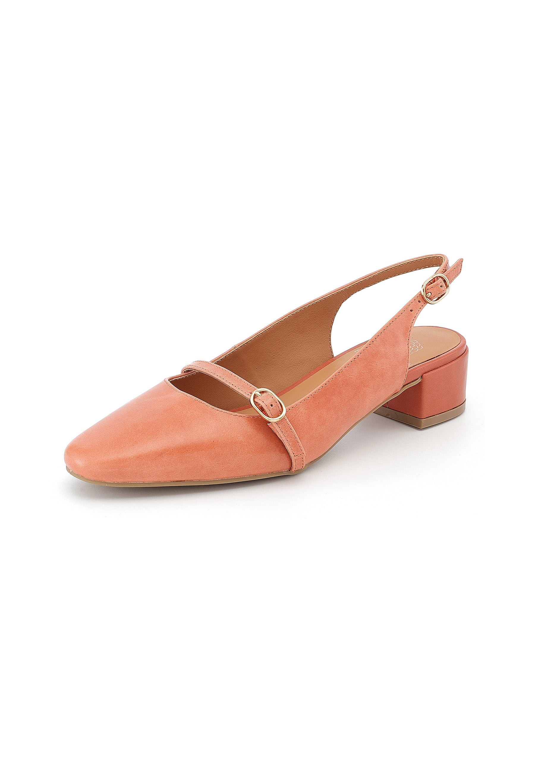 LINA - Escarpins moderne en cuir Rose