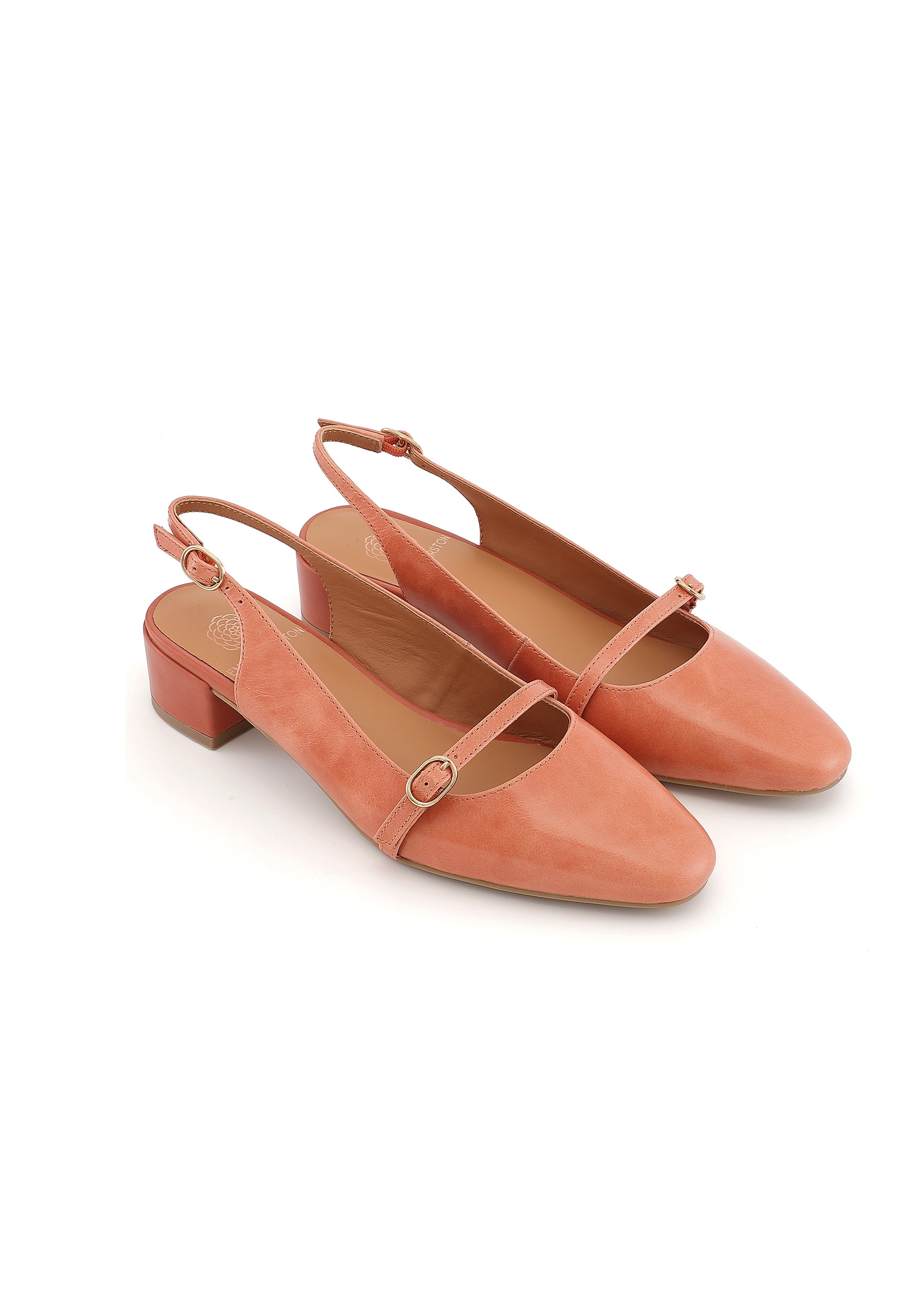 LINA - Escarpins moderne en cuir Rose