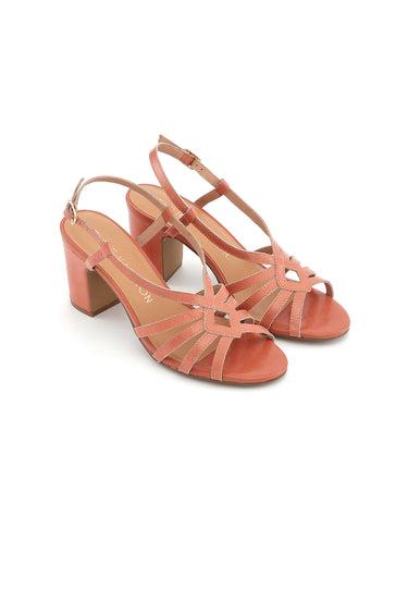 LOUANE - Sandales à Talons Rose