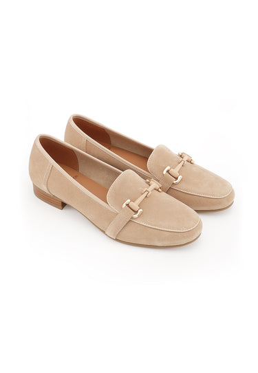 MARCIA - Mocassin en cuir Beige