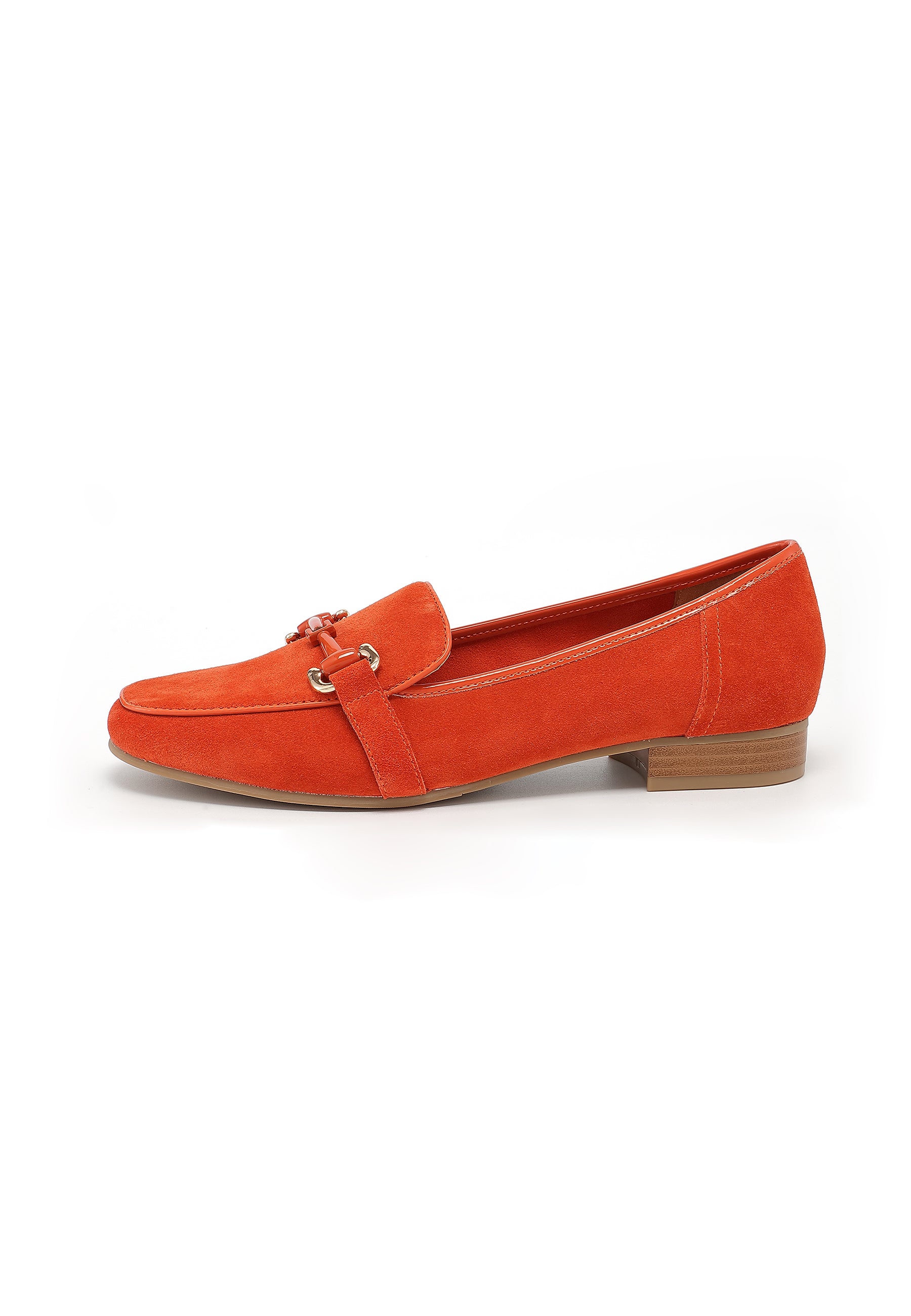 MARCIA - Mocassin en cuir Orange