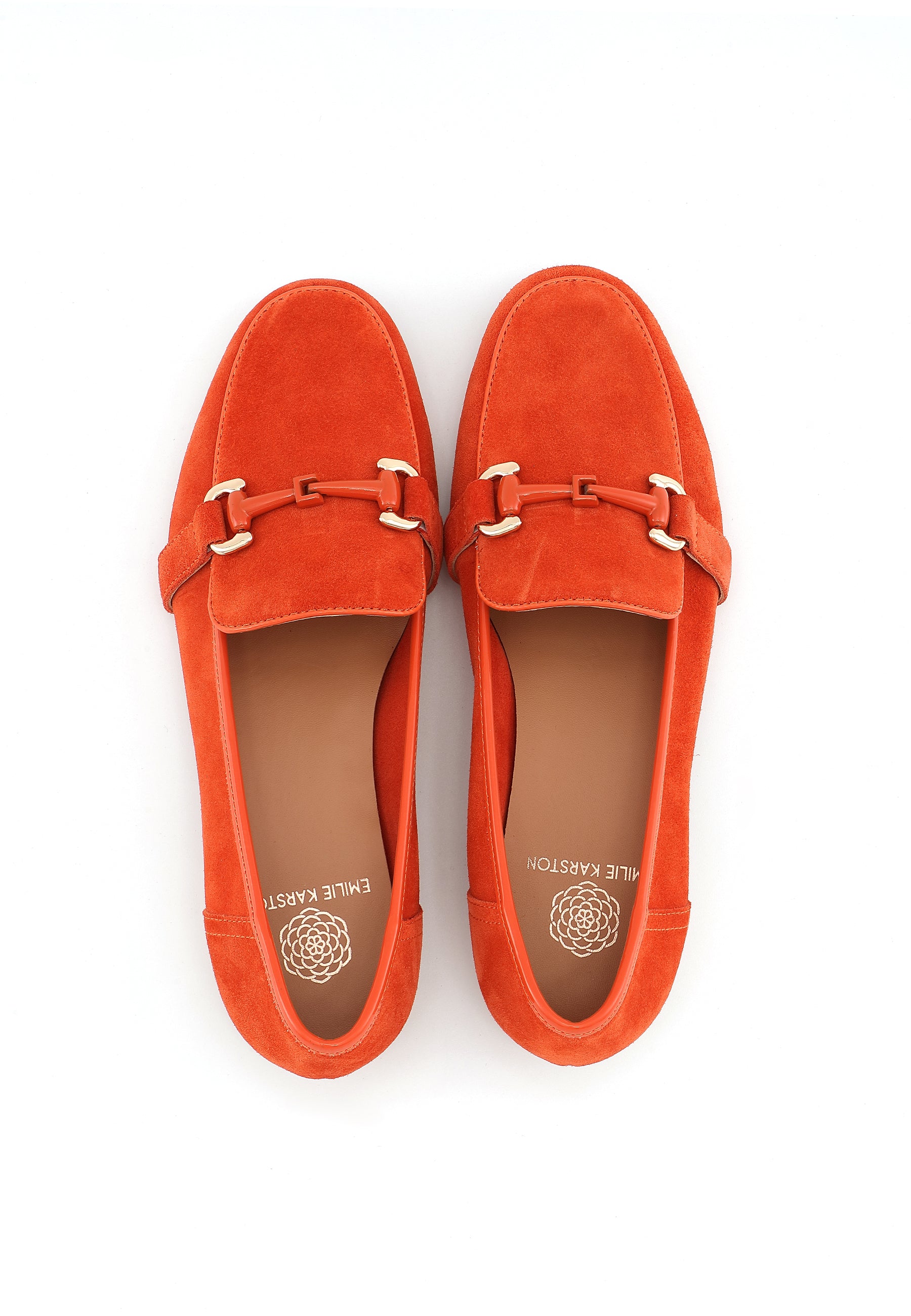 MARCIA - Mocassin en cuir Orange