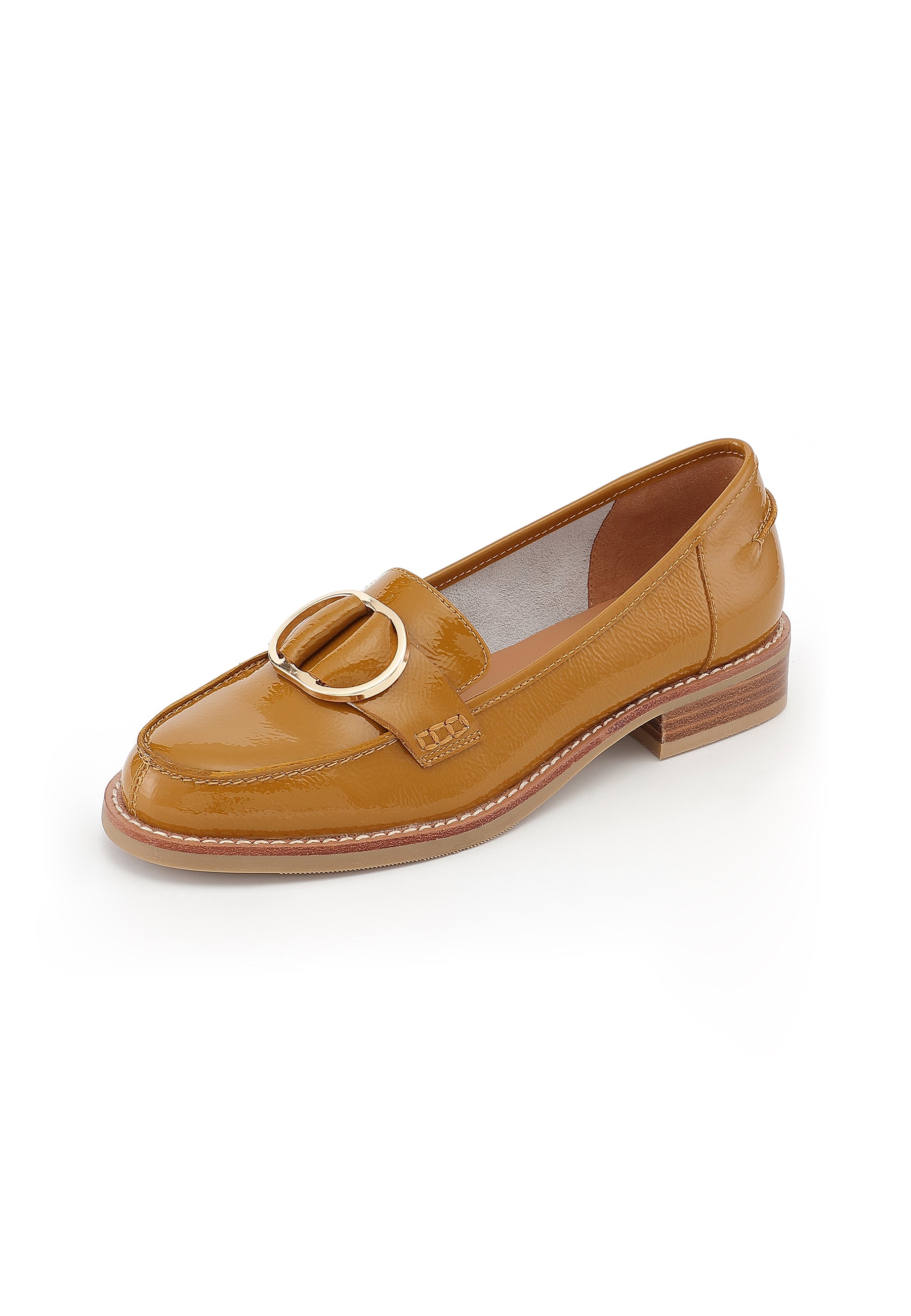 NORA - Mocassins en cuir Caramel