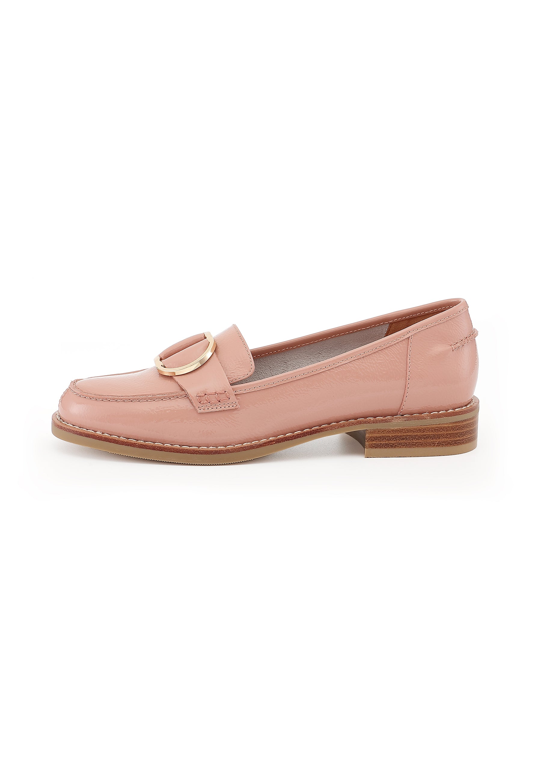 NORA - Mocassins en cuir Rose