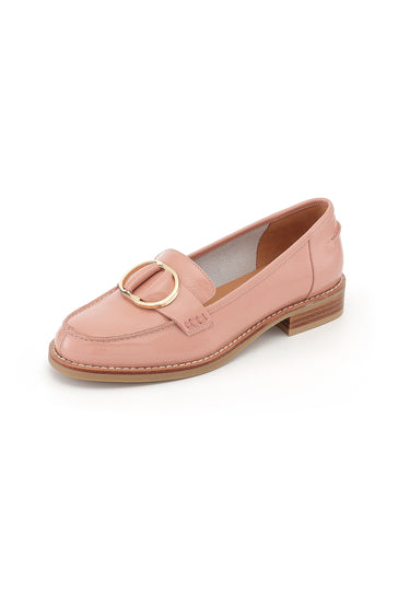 NORA - Mocassins en cuir Rose
