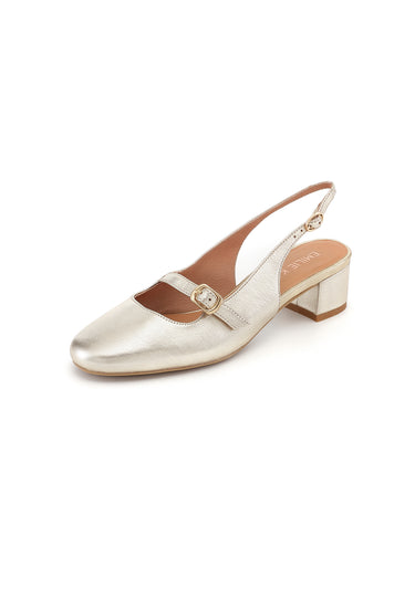 ROSANA - Escarpins en cuir Or/Platine