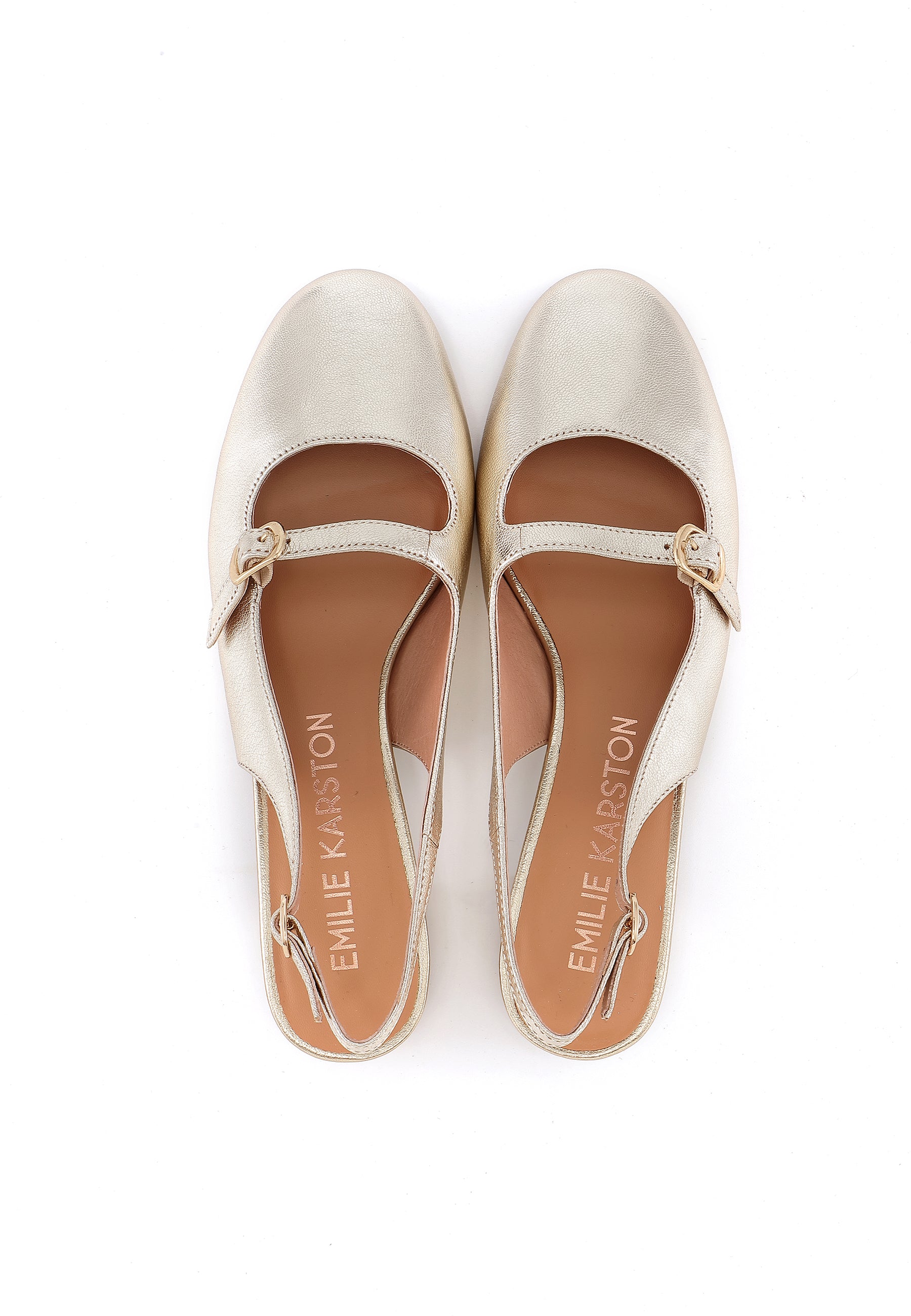 ROSANA - Escarpins en cuir Or/Platine