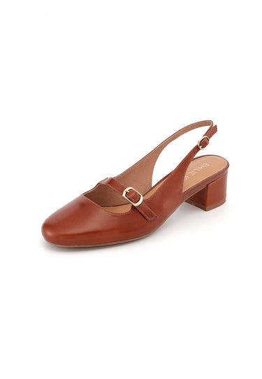 ROSANA - Escarpins en cuir Marron