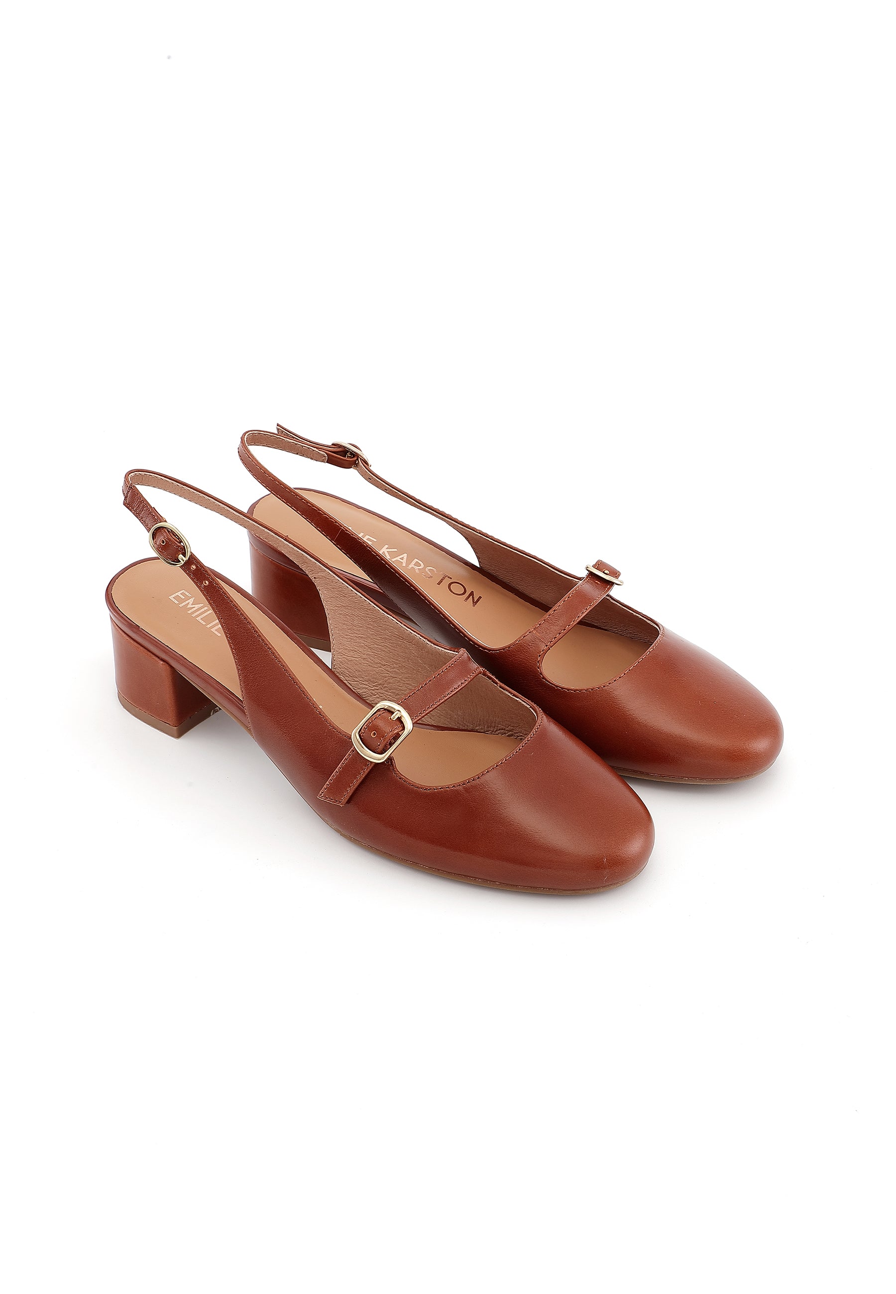 ROSANA - Escarpins en cuir Marron