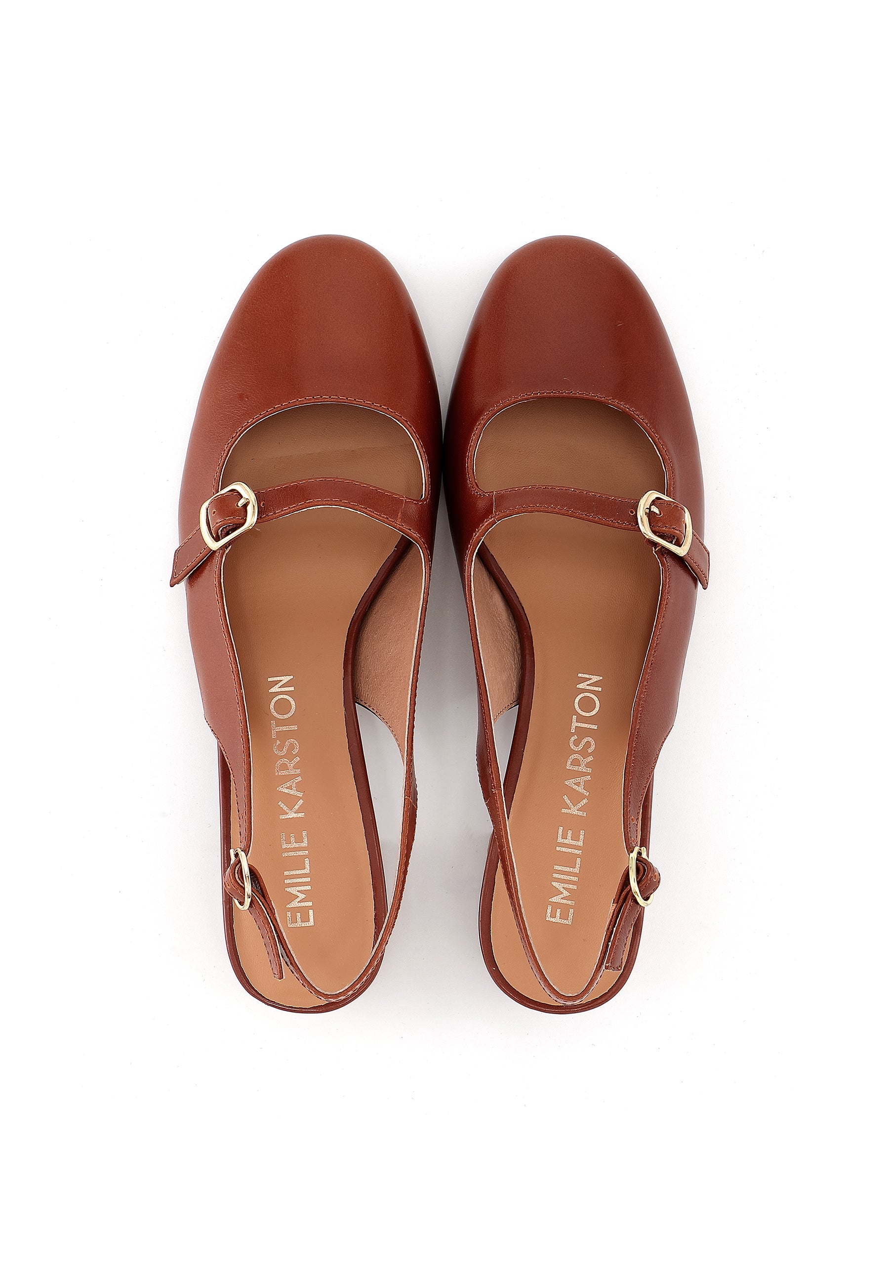 ROSANA - Escarpins en cuir Marron