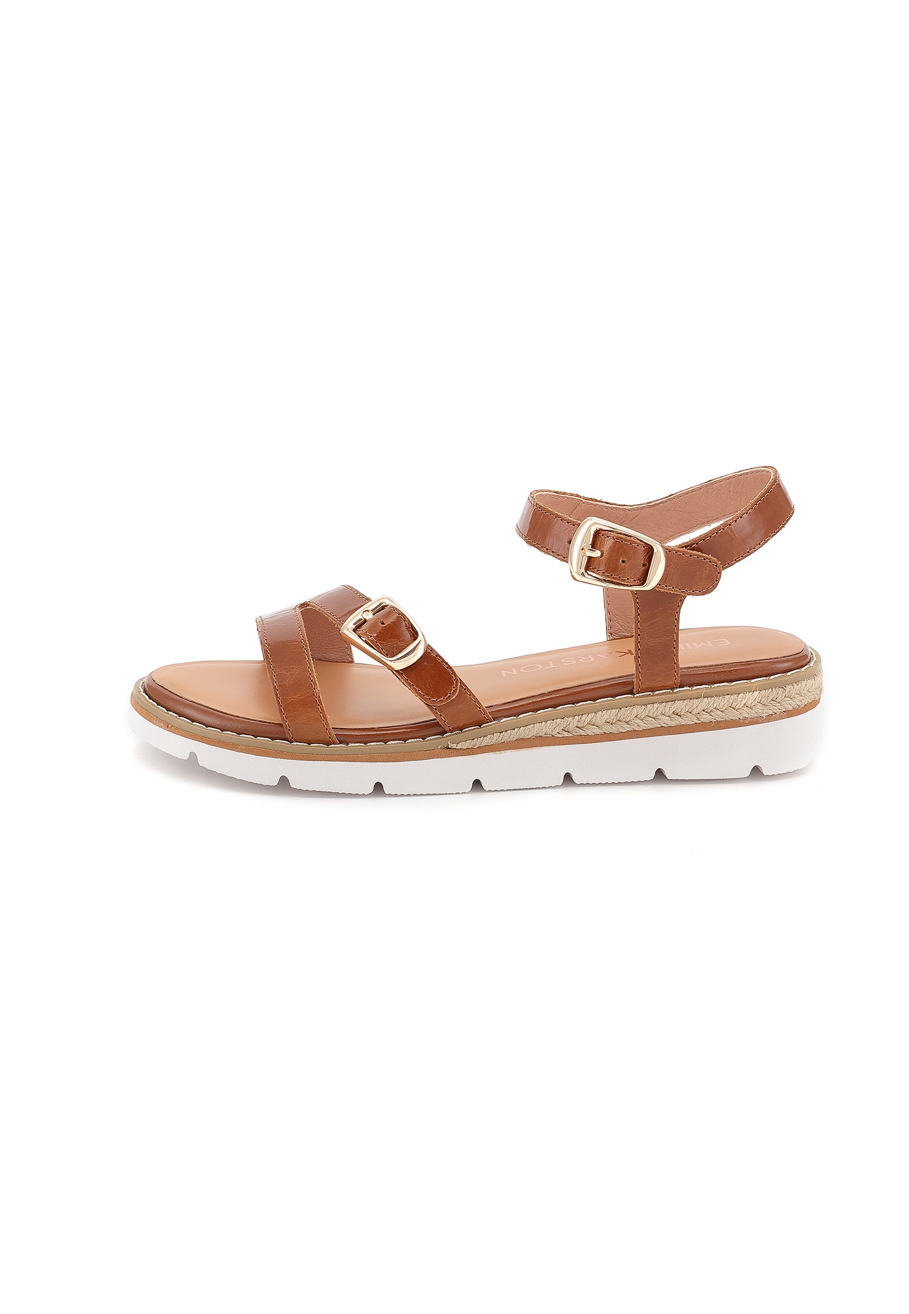 SIRA - Sandales Plateforme en Cuir Camel