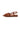 SORENA - Sandale Plate en Cuir Marron/Cognac