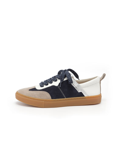 TAIS - Baskets en cuir Marine