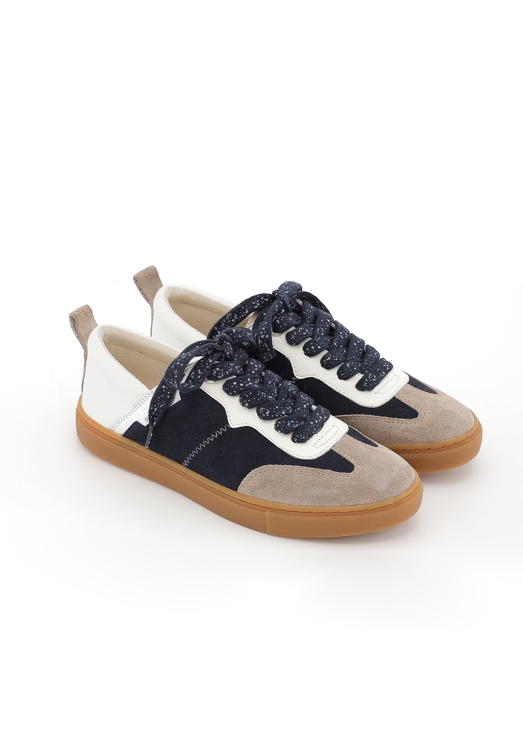 TAIS - Baskets en cuir Marine