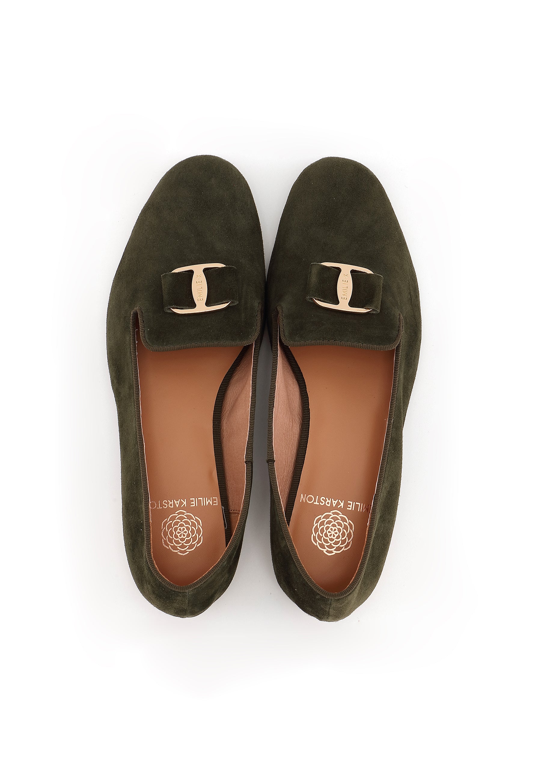 YUNI - Mocassins en cuir Kaki à boucle