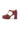 SHANNON - Escarpins Salomés à Plateforme en Cuir Bordeaux