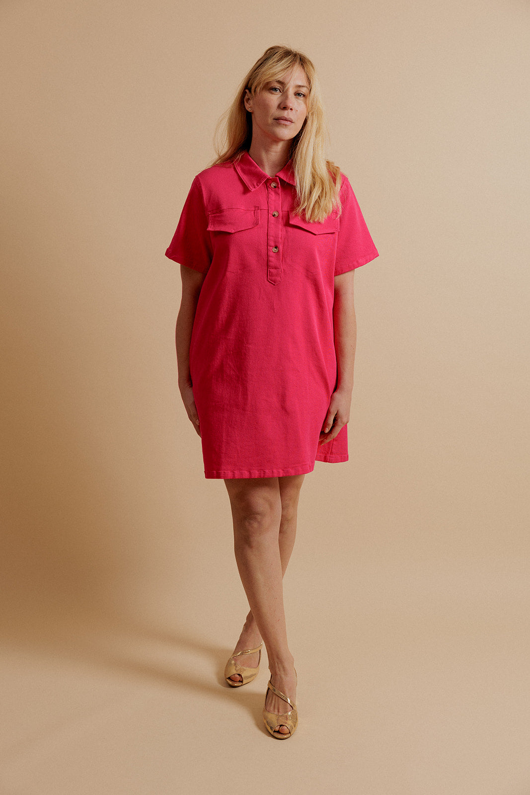 ADELINE DRESS - FUCHSIA