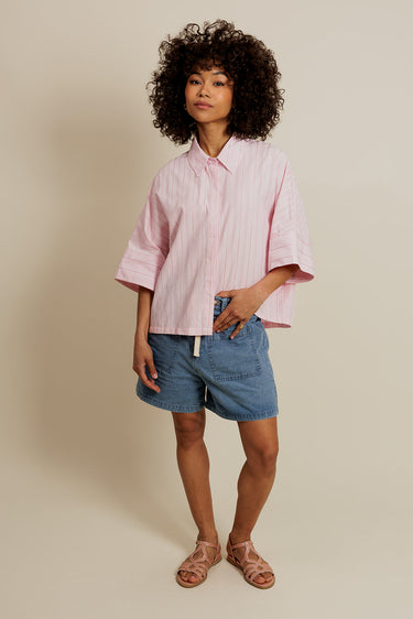 AENOR - Short en Jean avec Cordon