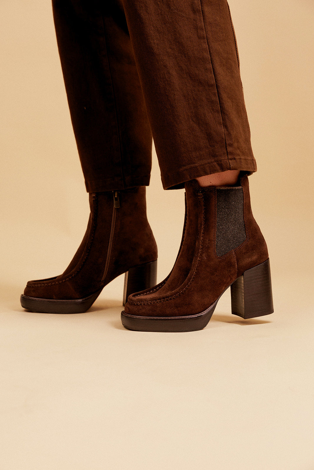 BOTTINES COSMOS - MARRON