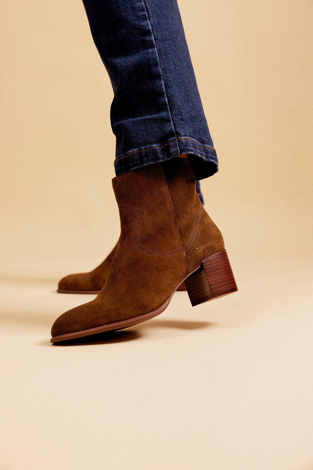 BOTTINES AURELIE - CAMEL