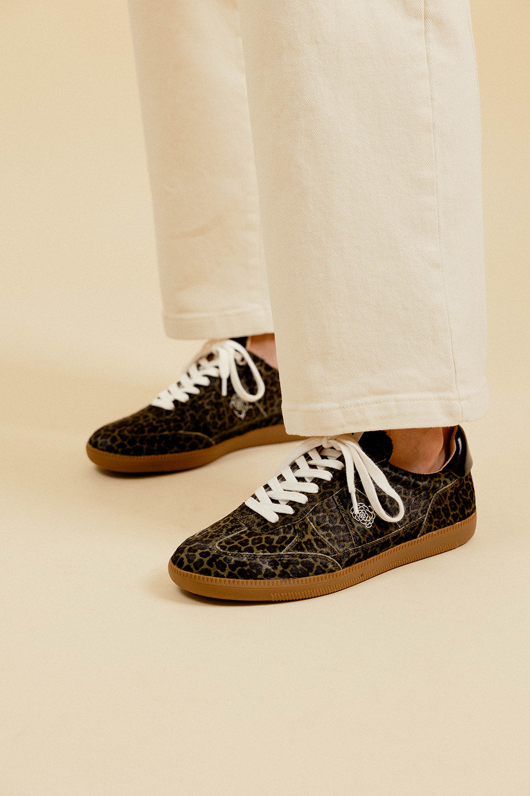 BASKETS CHERRY - LEOPARD KAKI